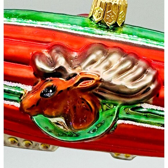 Christopher Radko Santa Reindeer Zippidee Zeppelin Blimp Christmas Ornament 1999 - Picture 5 of 8